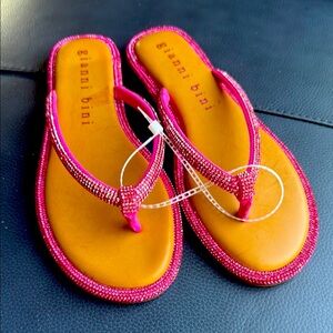 Gianni Bini Pink and Orange Sandals
